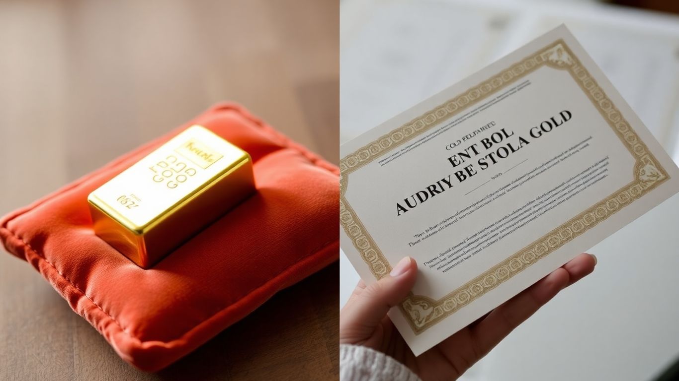 实物黄金与纸黄金的区别。