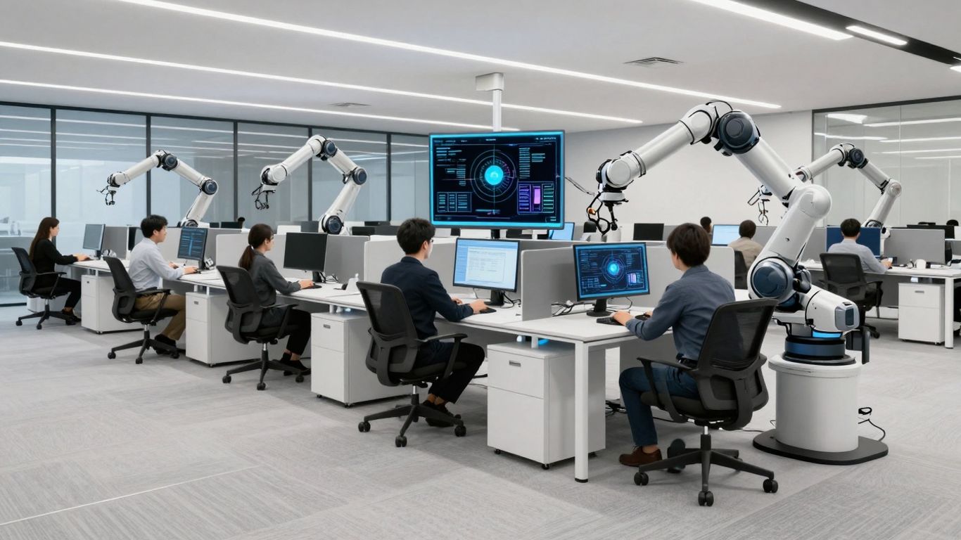 Automatizare digitală extinzându-se în companii.