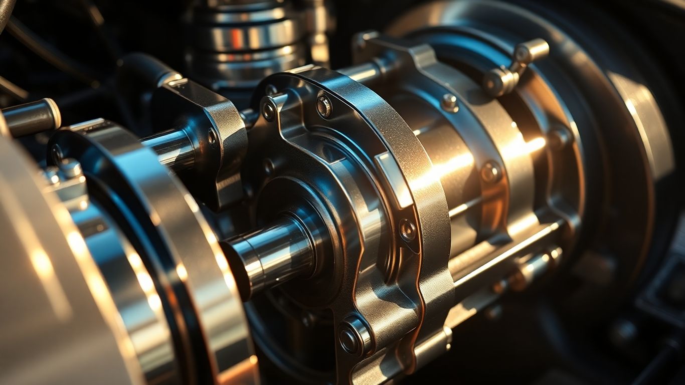 Close-up of a high-quality car gearbox.