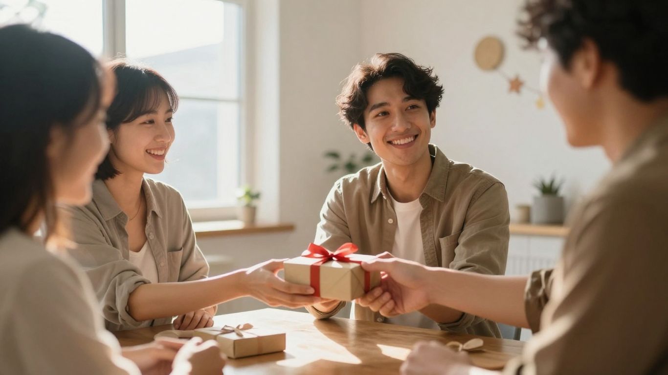 Afscheidscadeau en handdruk op laatste werkdag.