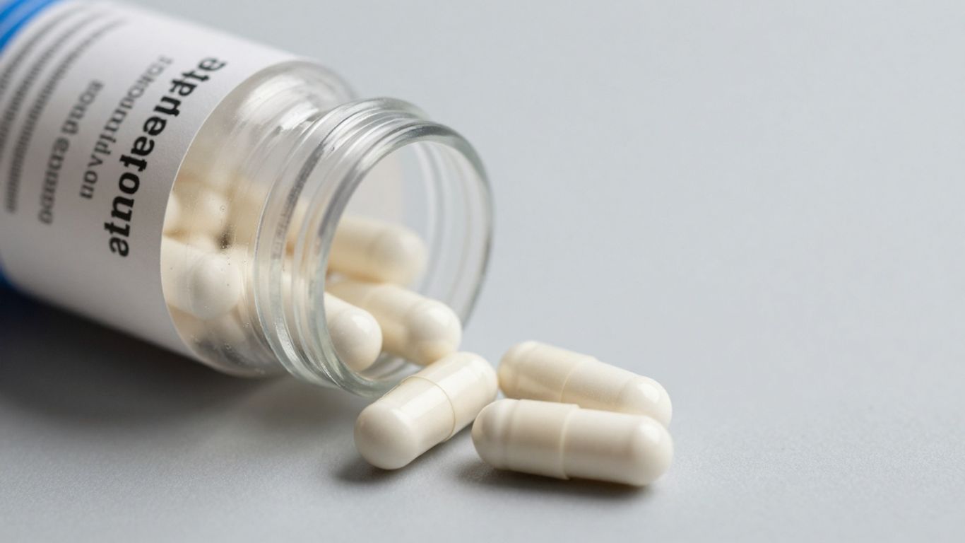 Bottle and capsules of testosterone undecanoate pills.