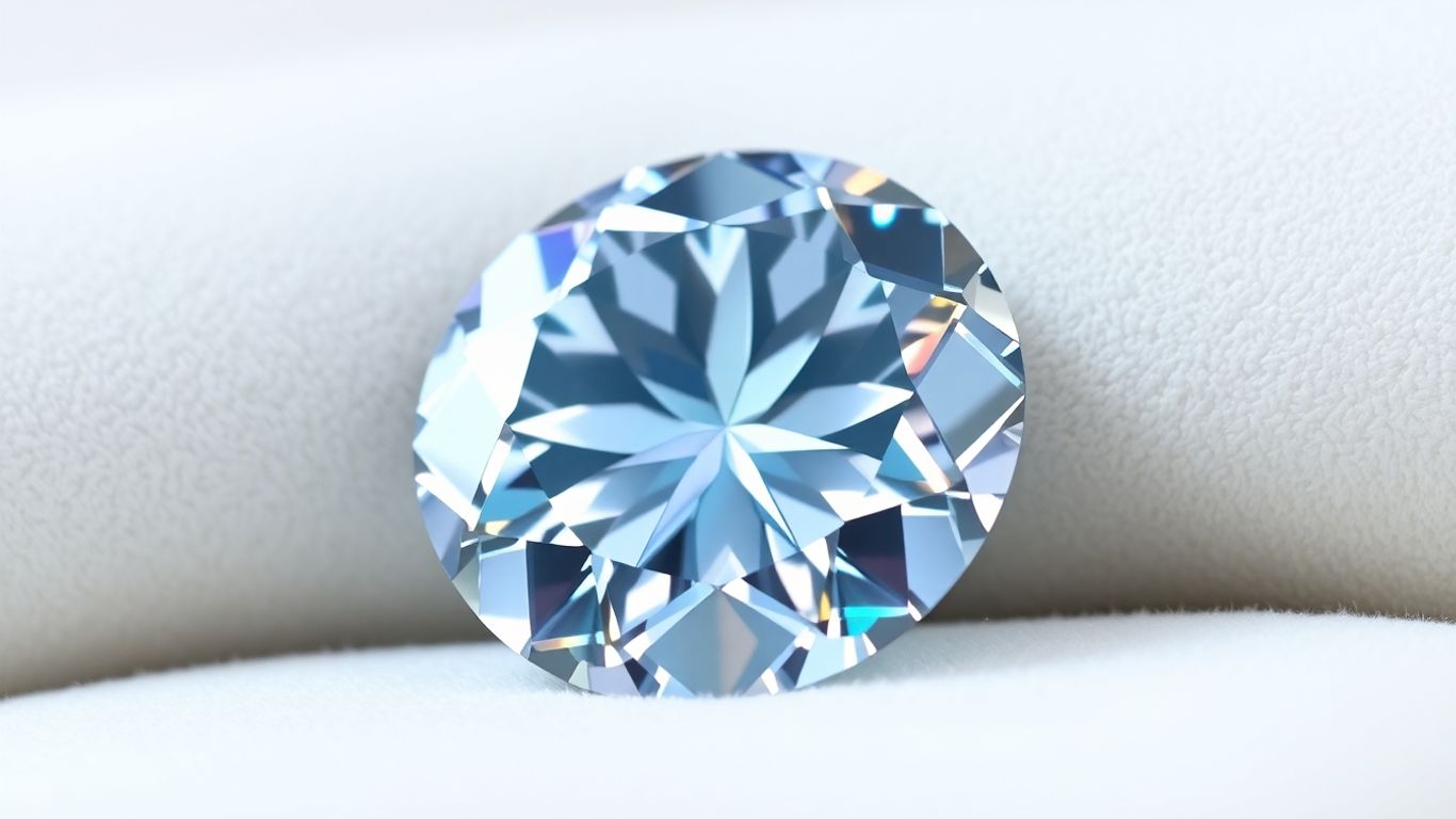 Sparkling moissanite gemstone with brilliant facets on velvet.