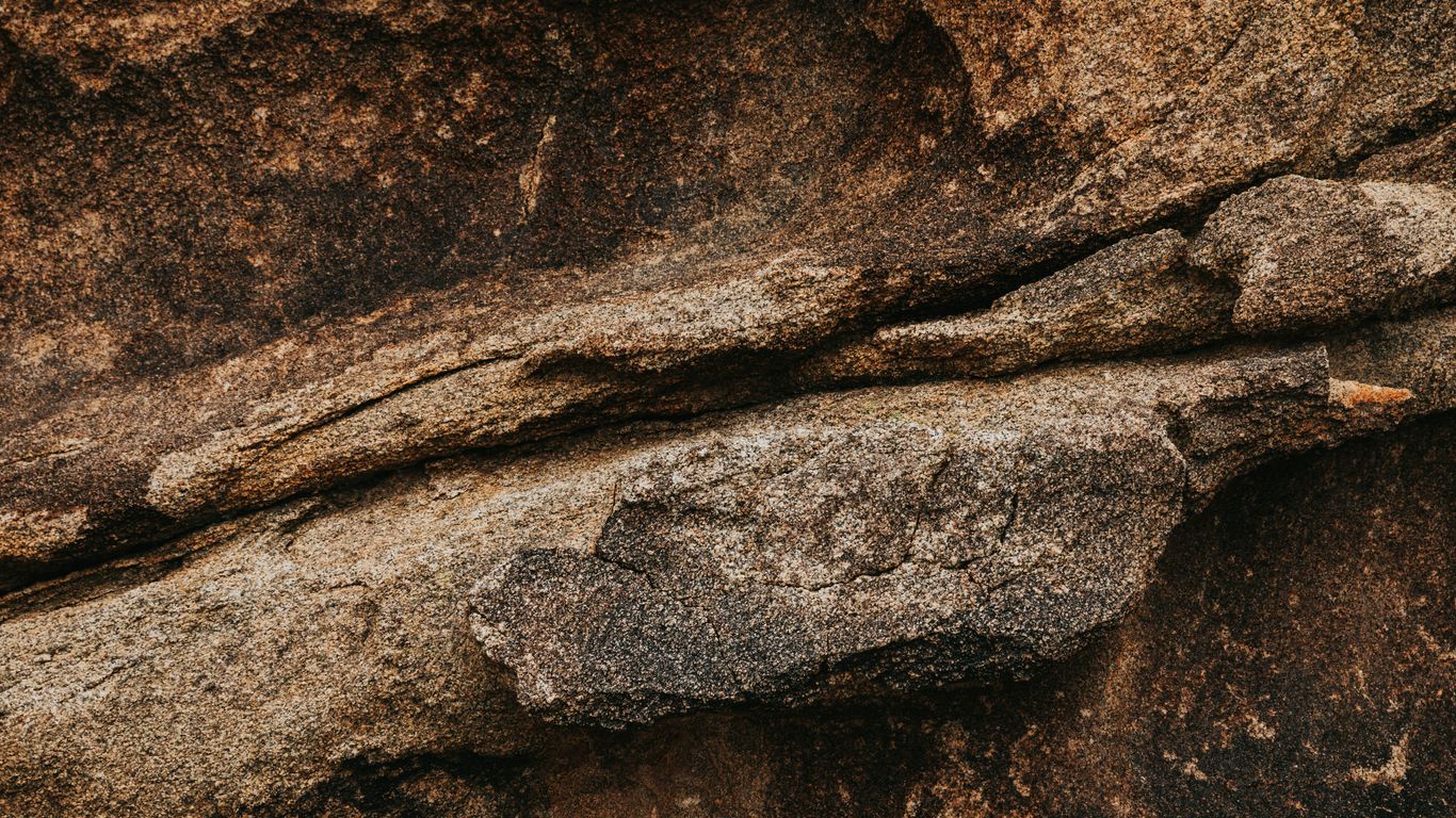 brown and gray rock formation