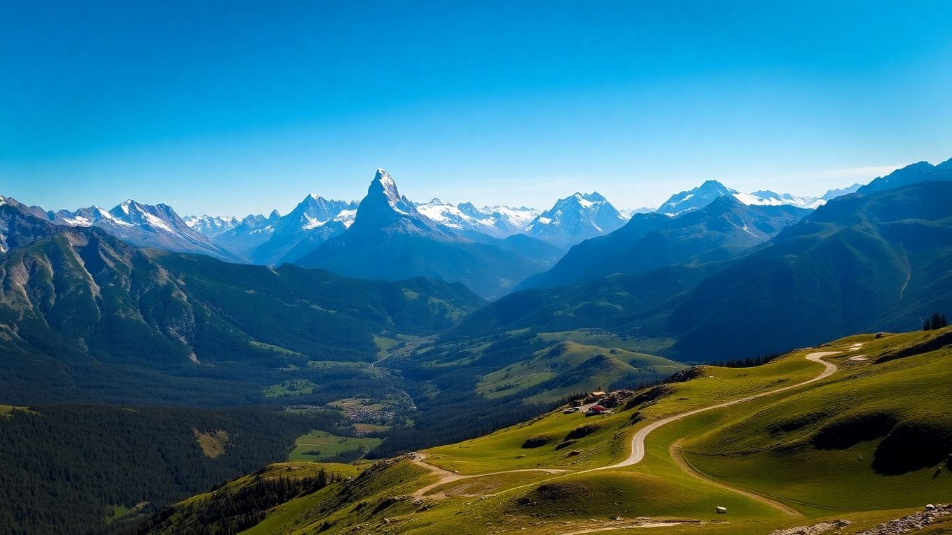 Góry Kaukazu, Swanetia, Kazbegi, Gruzja, krajobraz