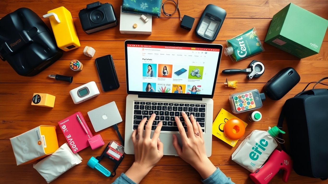 Adding products to an affiliate store online.