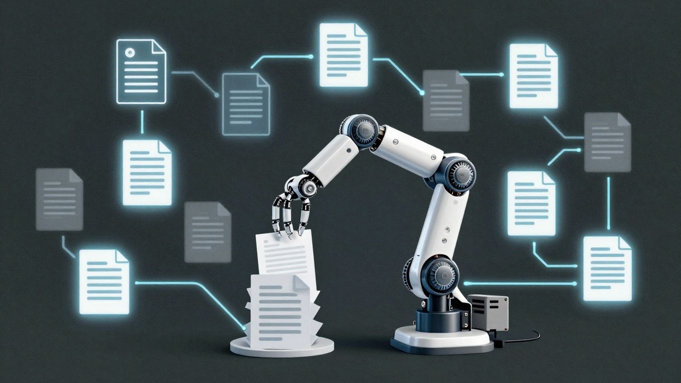 AI document automation infographic