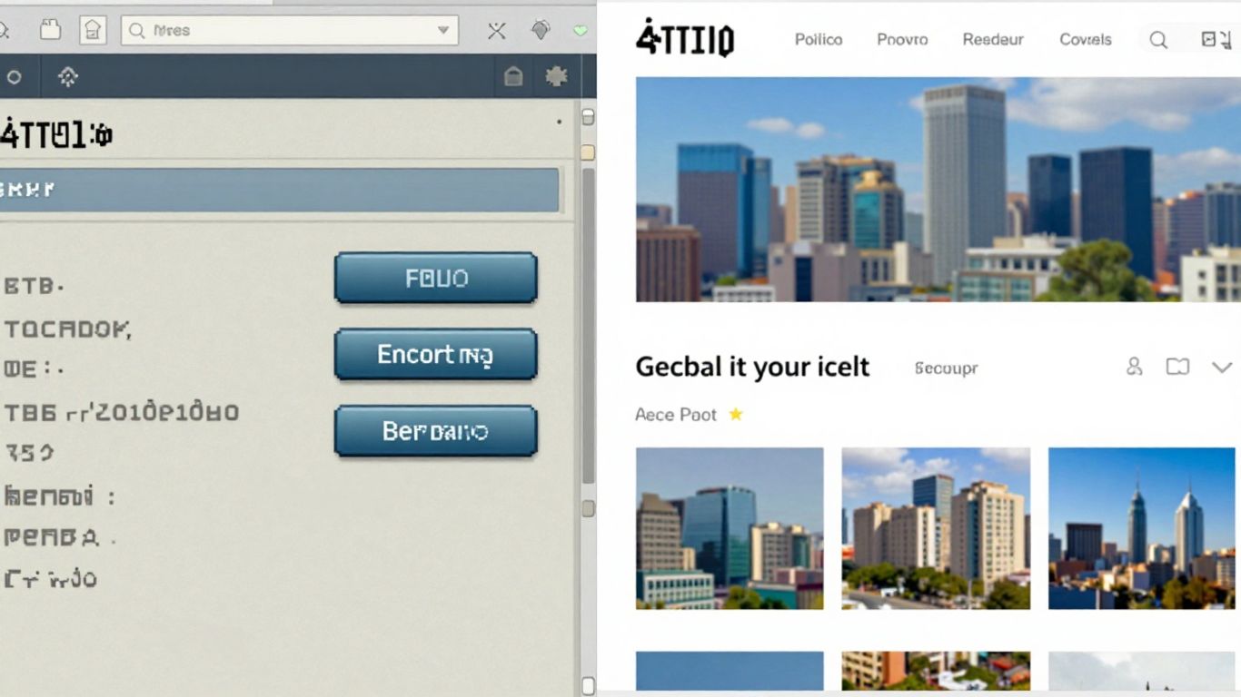 Zastaralý web oproti modernímu designu
