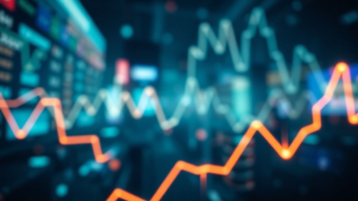 Forex market trends visualized abstractly.