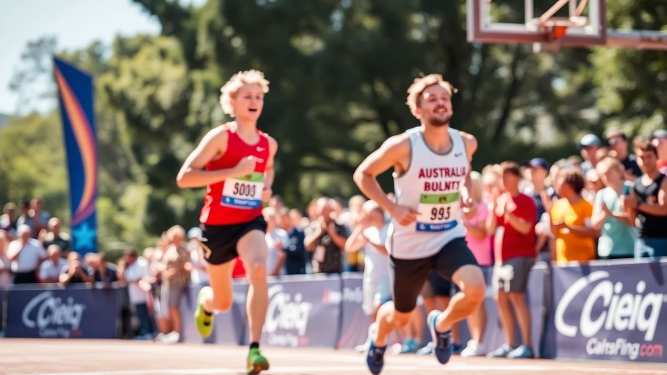 Athletes competing at the Australian Deaf Games.