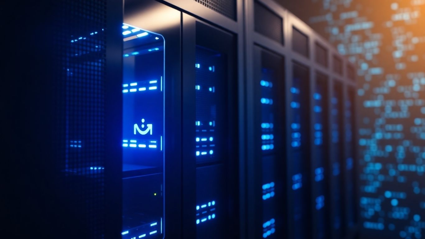 Hostinger web hosting server rack