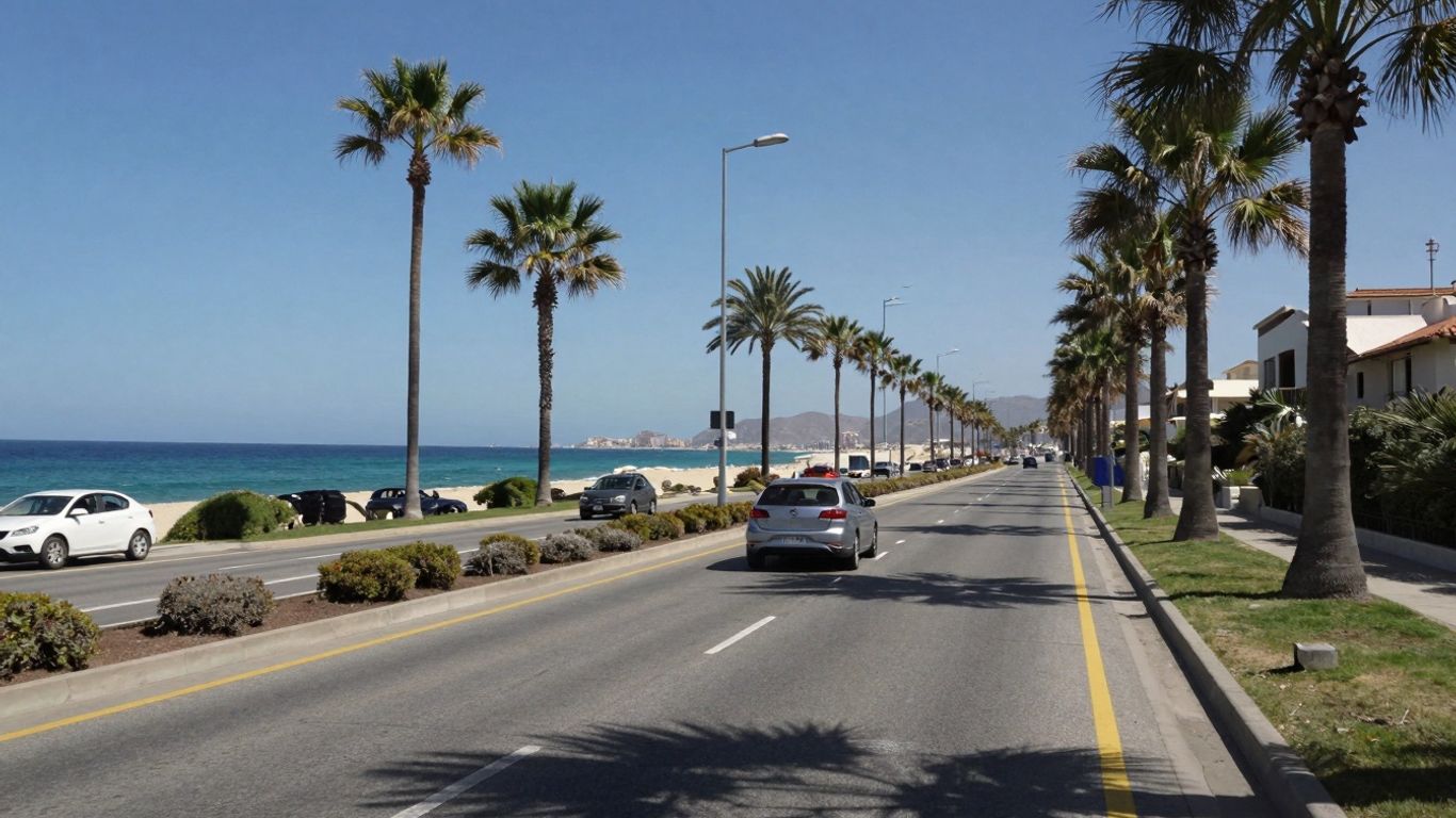 Scenic highway between Cabo San Lucas and San José.
