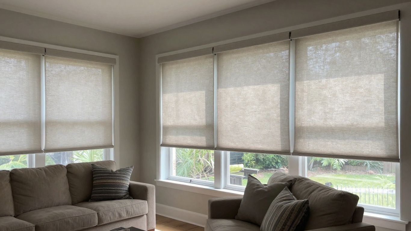 Custom blinds installed in a stylish Avon, IN home.