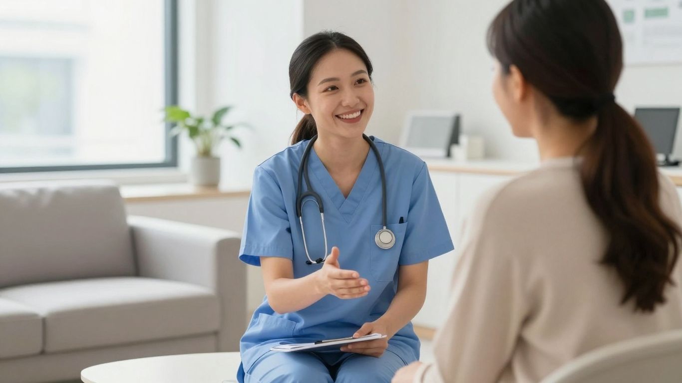 Weight loss consultation in a modern clinic.