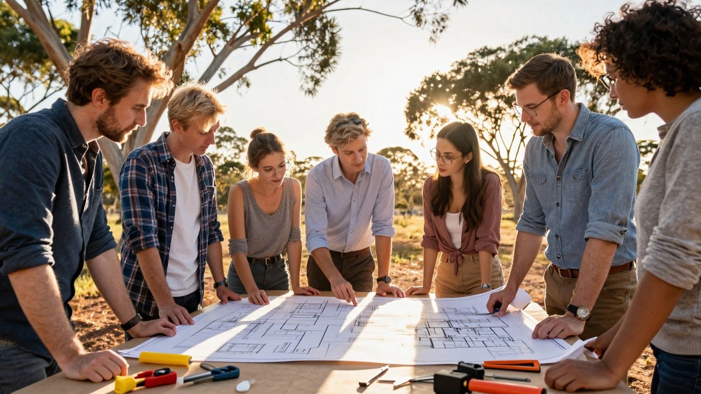 Australian small business owners securing funding grants.