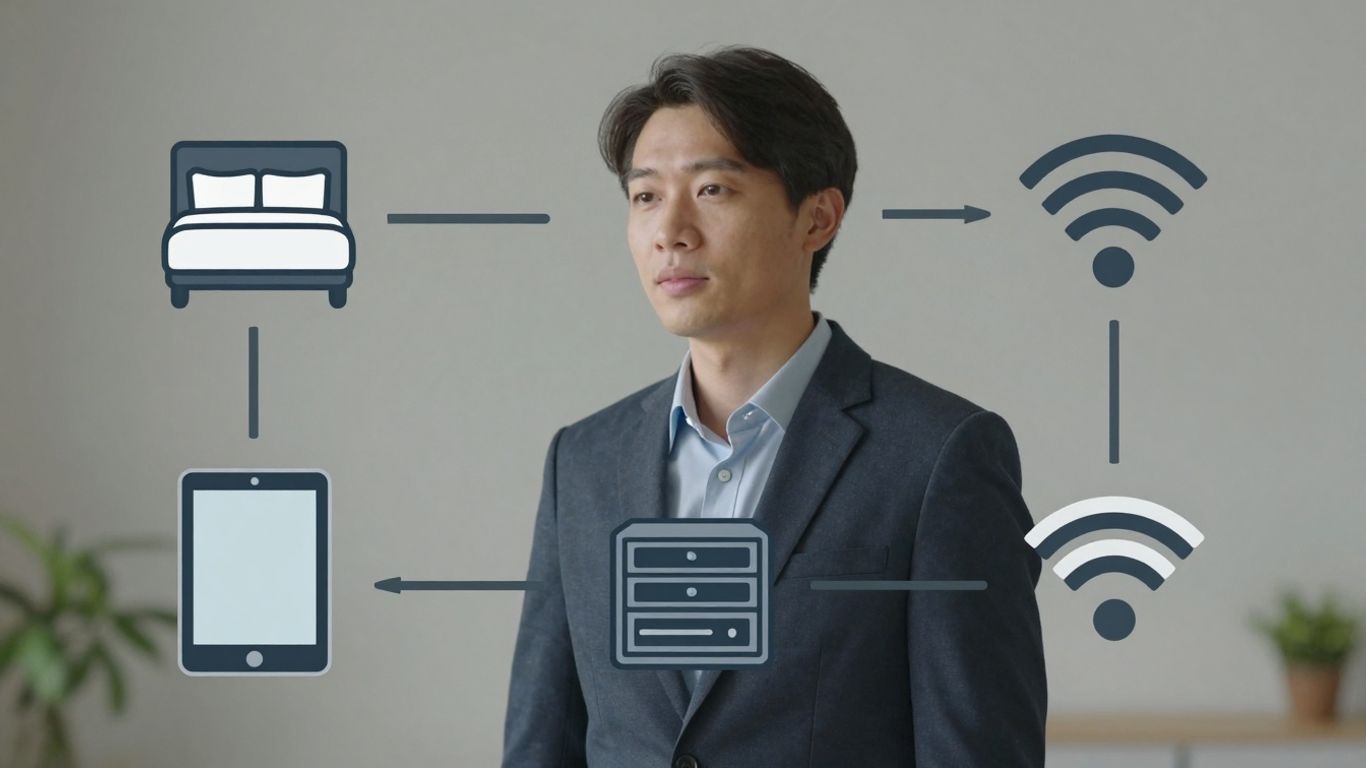 Infographic of IT services for hospitality.