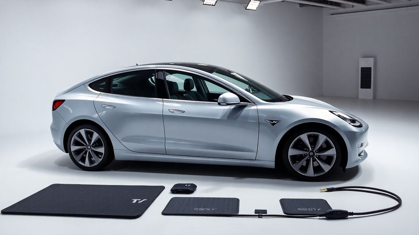 Tesla Model 3 with premium accessories