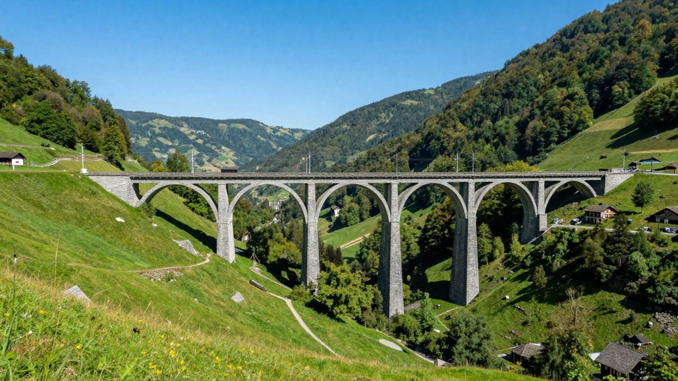 Brusio Viaduct webcam beeld