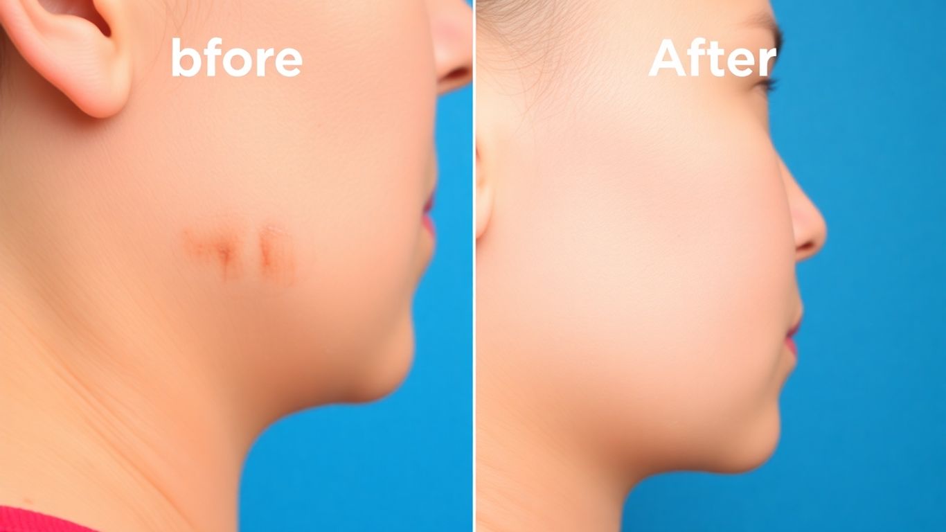 Before and after reconstructive surgery results.