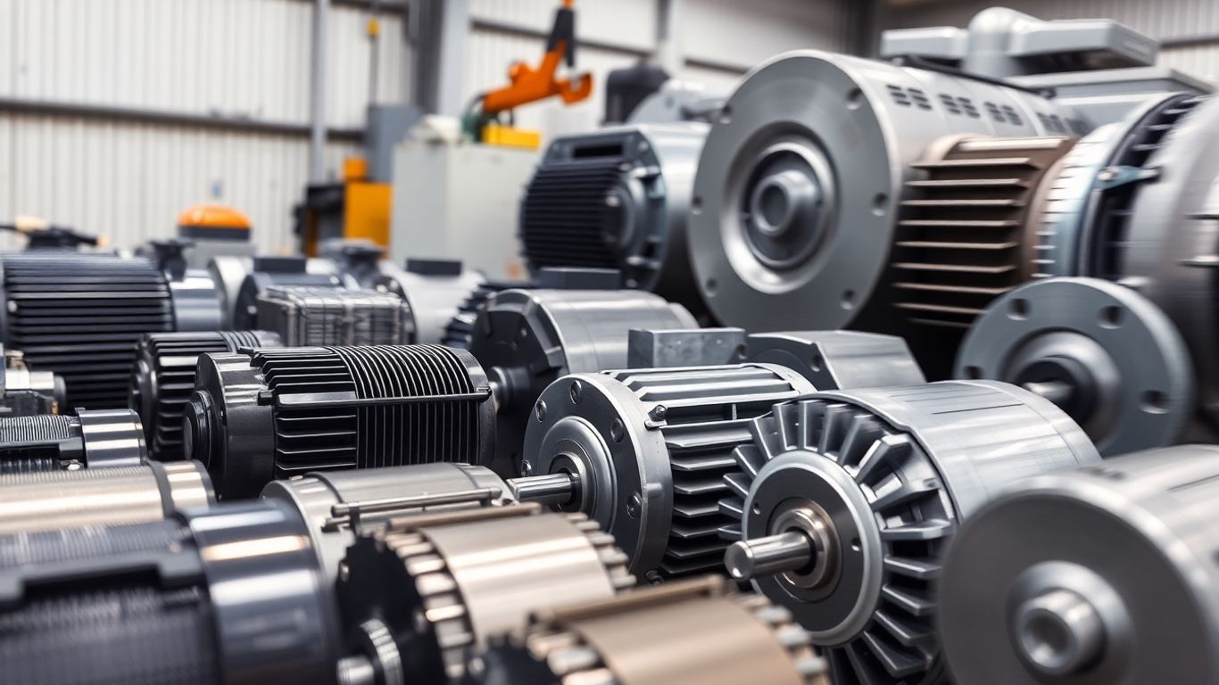 Various electric motors ready for fast nationwide shipping.