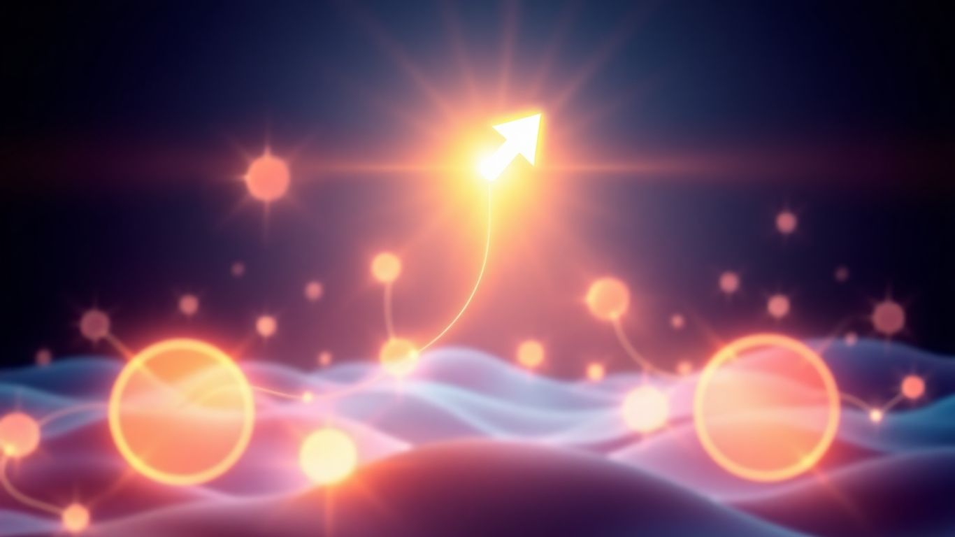 Digital growth and interconnectedness abstract design