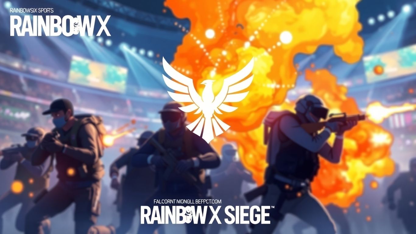 Team Falcons Rainbow Six Siege players in action.