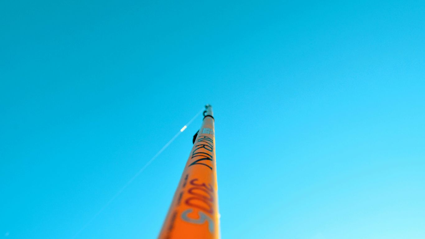 low-angle photography of rod