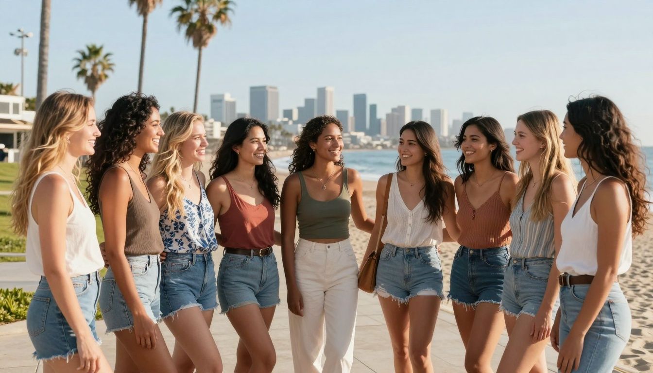Attractive single women near the beach in San Diego, California.