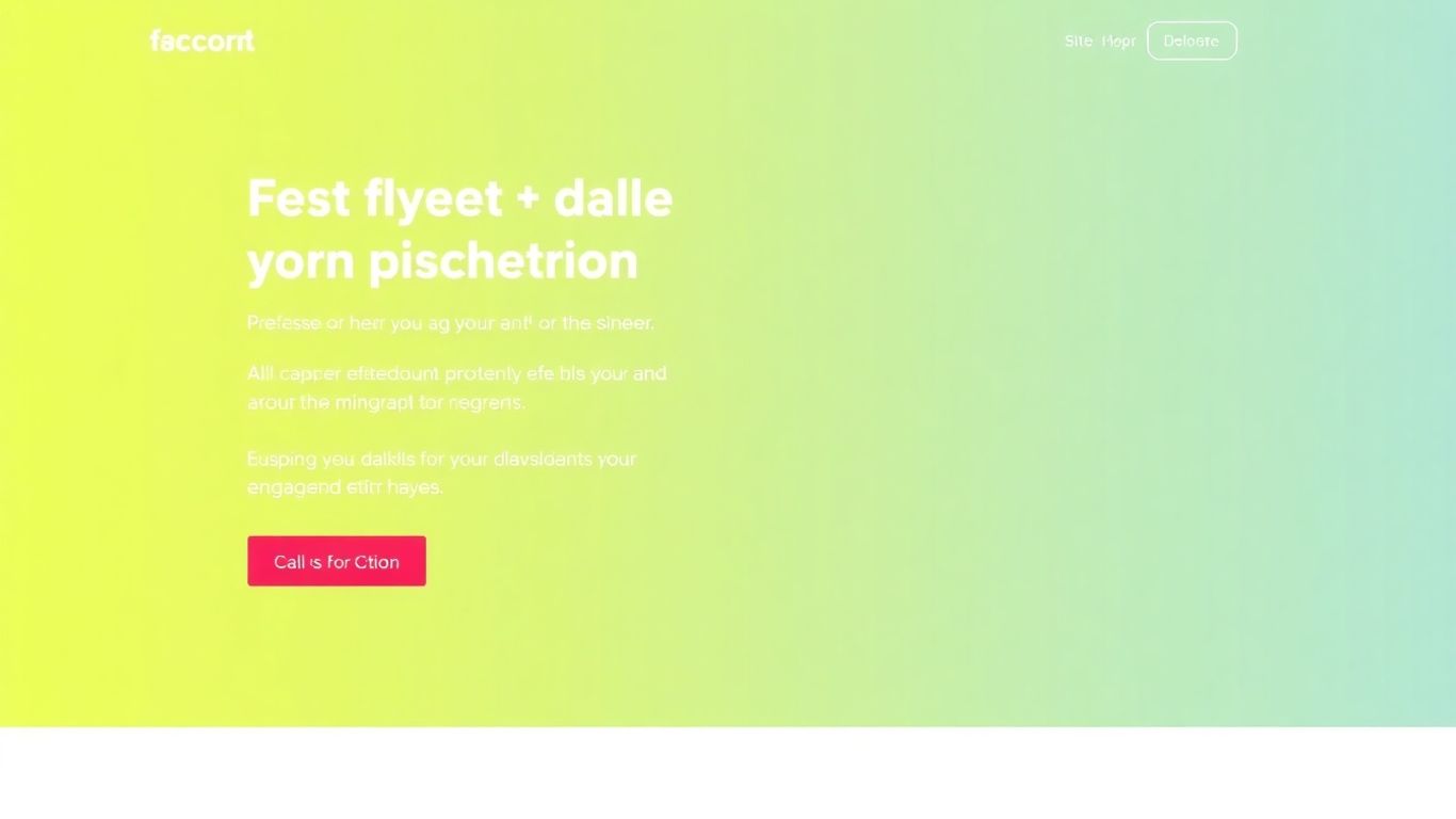 Unbounce landing page design with CTA buttons.