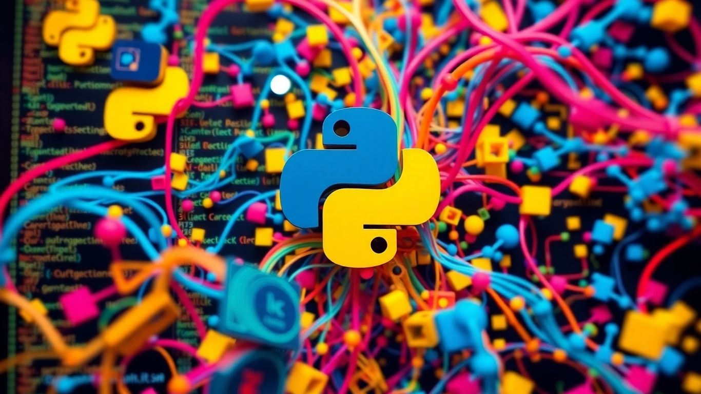 Python code and data structures illustration