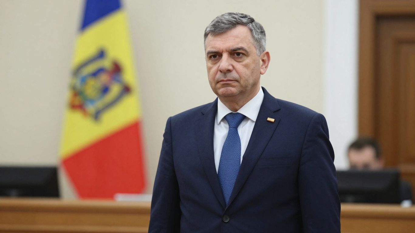 Prefectul în fața unei clădiri administrative județene.