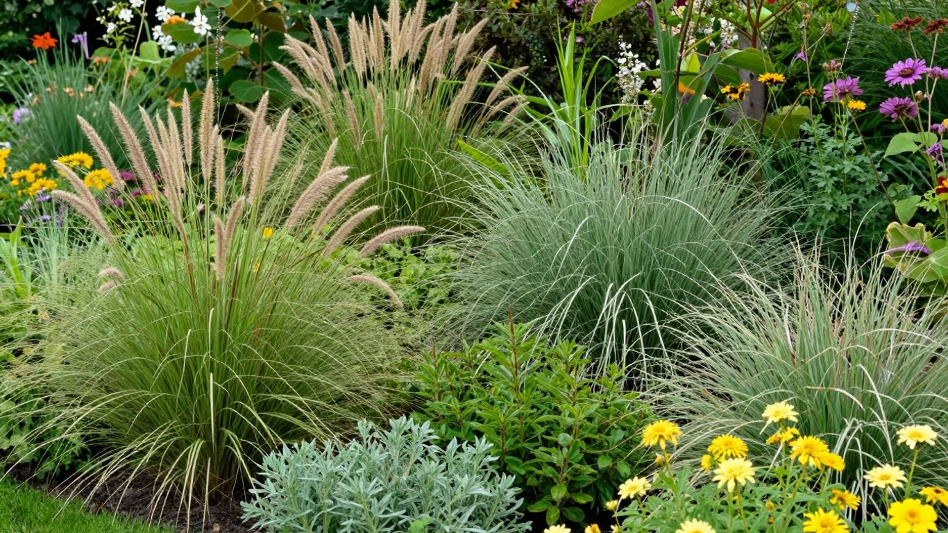 Bloeiende planten in een natuurlijke tuin van Piet Oudolf.