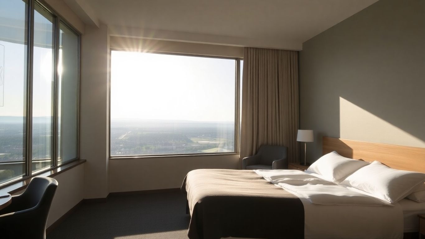 Hotelzimmer mit Blick auf Boxberg Heidelberg