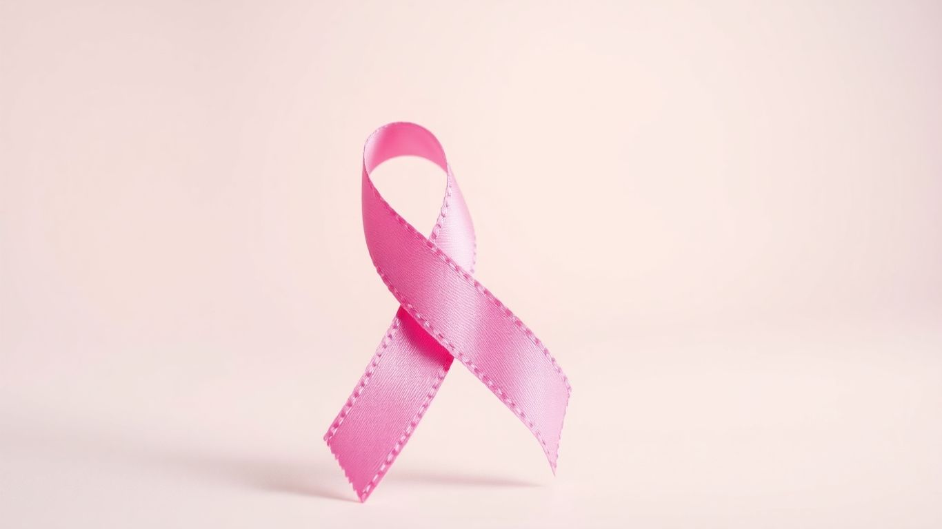 Pink ribbon for breast cancer awareness