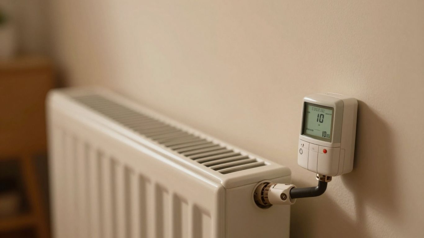 Home heating system vents and thermostat