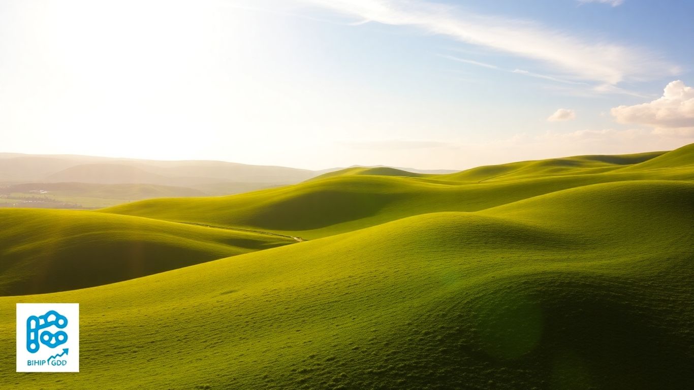 European economic growth landscape with interconnected progress elements.