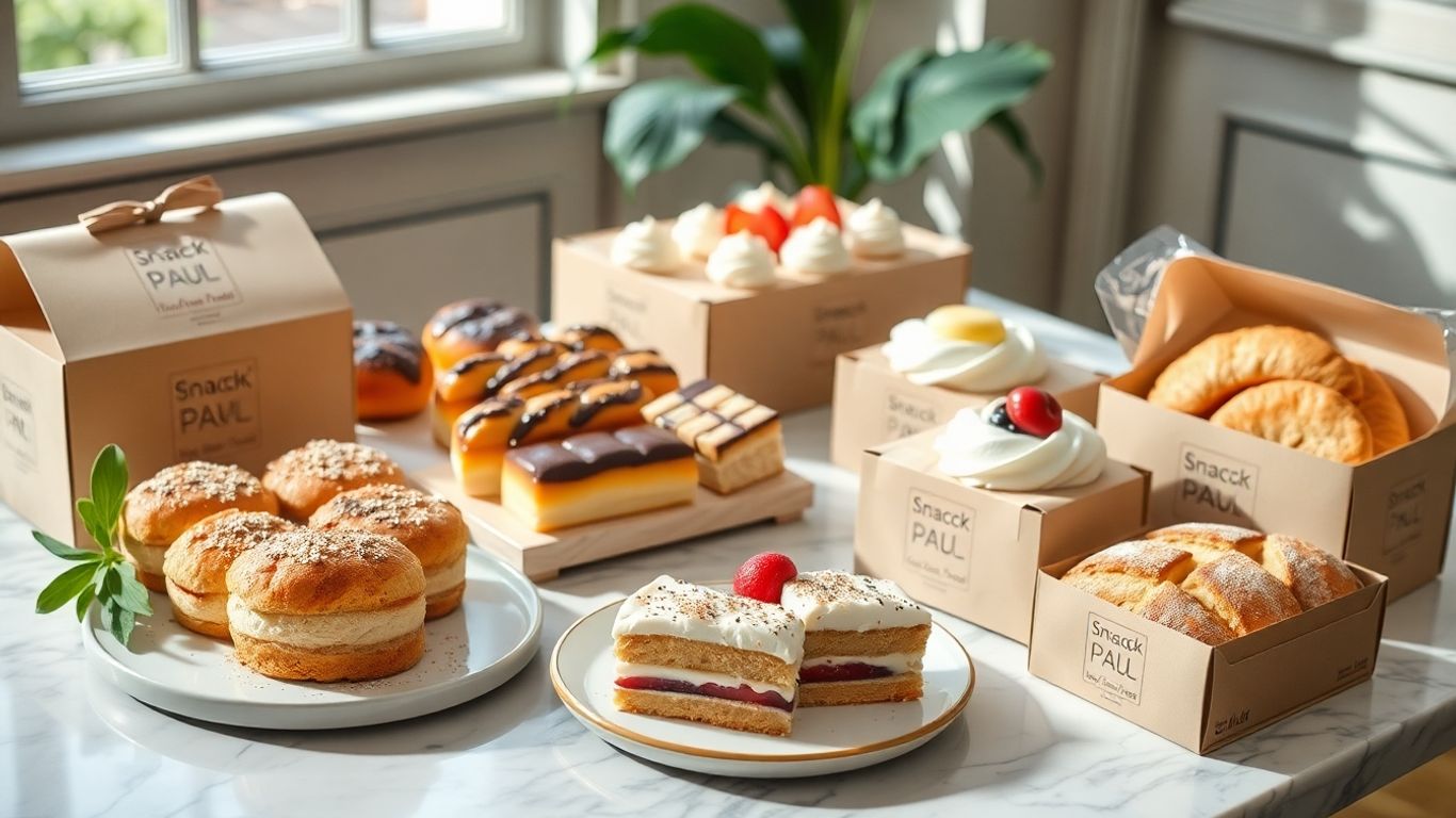 ขนมฝรั่งเศสพรีเมียมในกล่อง Snack Box Paul สวยหรู