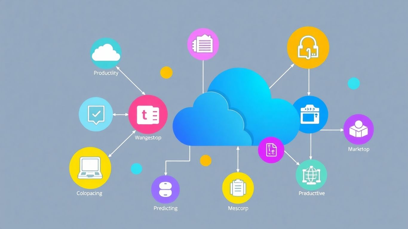 Cloud productivity tools infographic