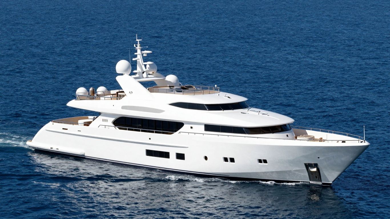 AIR Mega Yacht by Feadship on the water