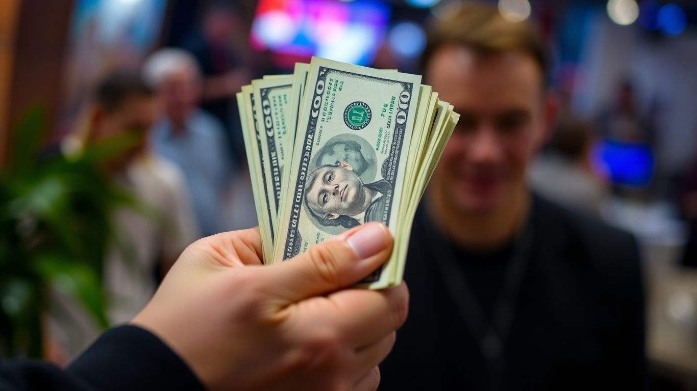 Distributor earning money from direct sales.