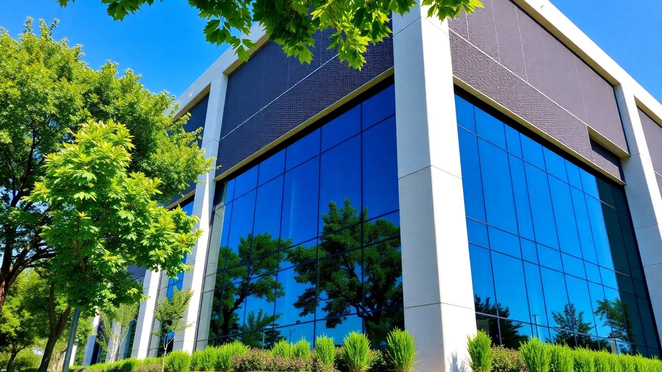 Modern building in Denver's Technology Center.