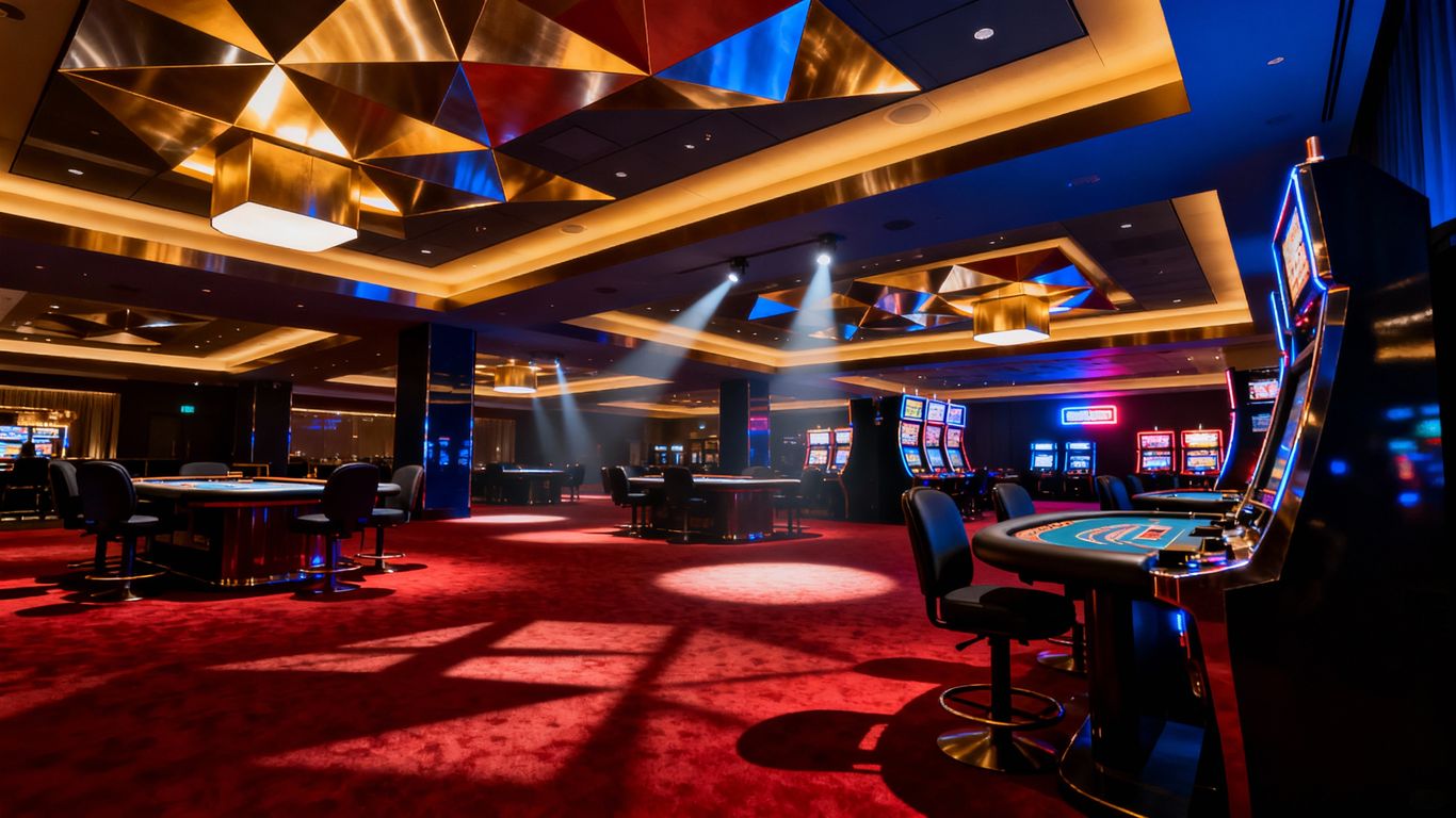 赌场天花板设计影响游戏地板