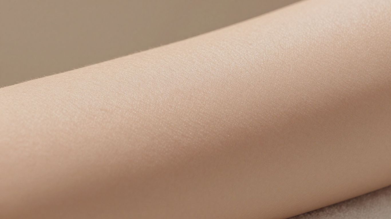 Smooth, hair-free skin after laser hair removal.