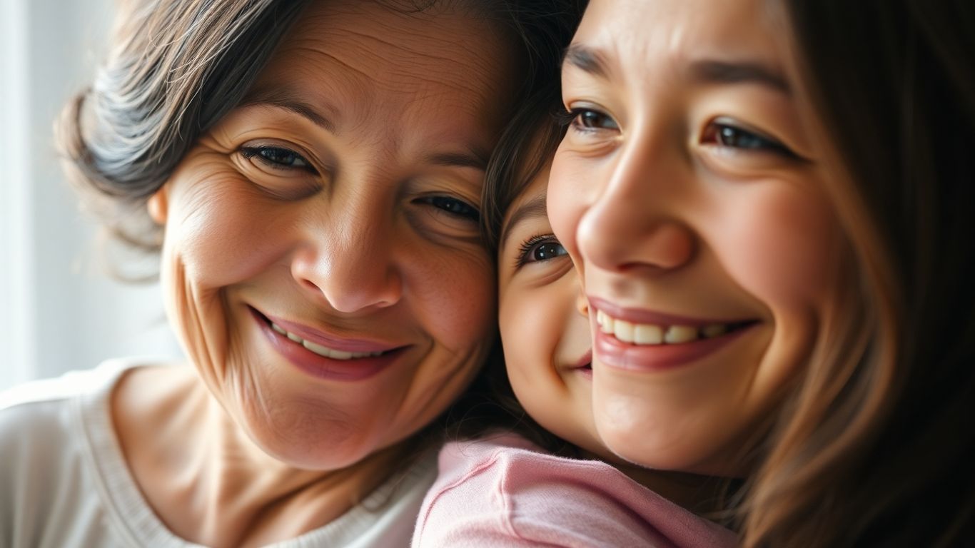 Stolzer Blick auf die Tochter, tiefe Gefühle