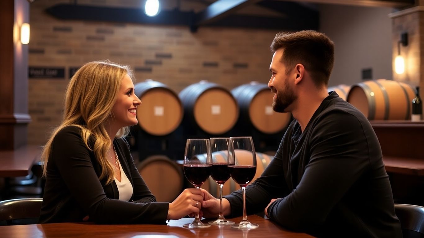 Couple enjoying wine at Urban Winery Sydney