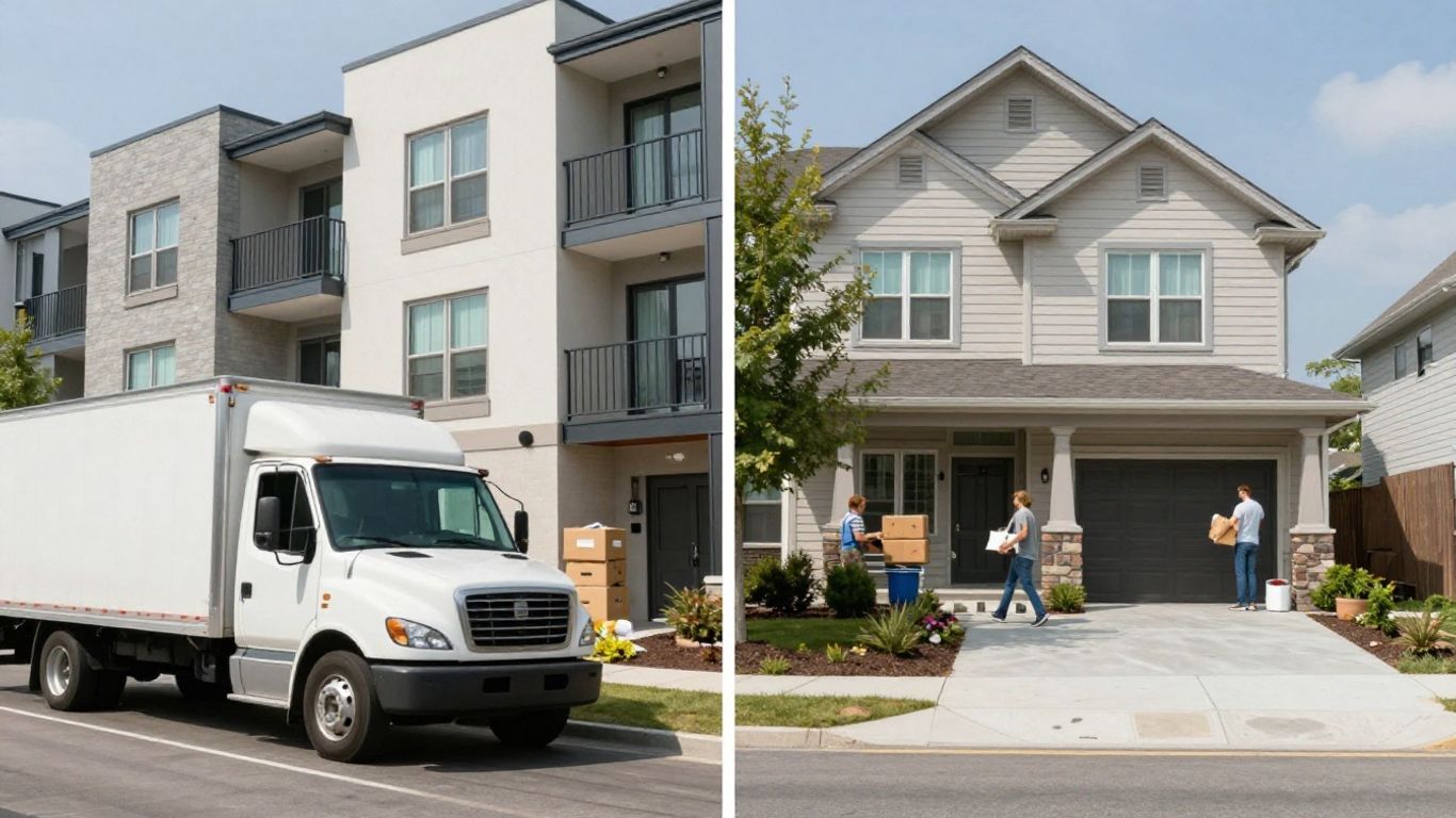 Apartment vs. house moving comparison