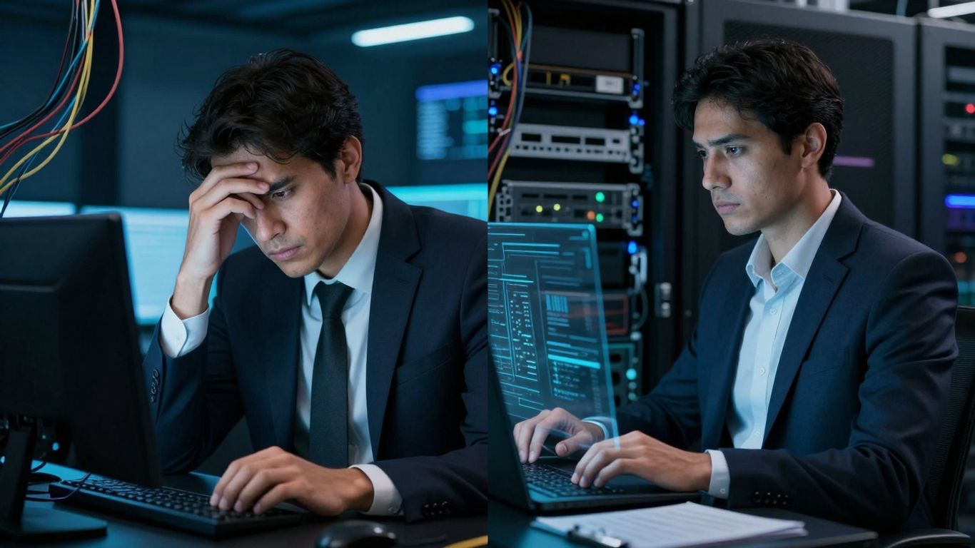 Part-time IT manager cost comparison visual.