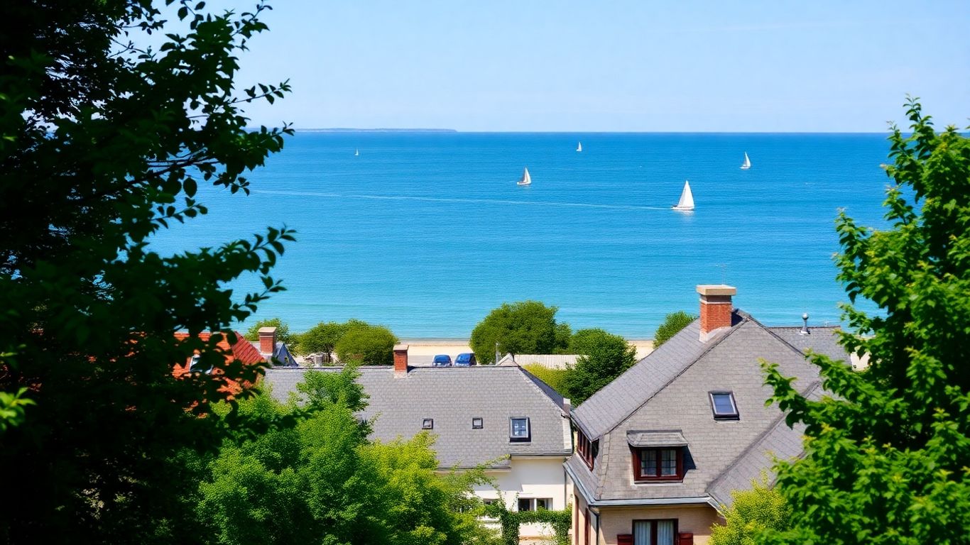 Hotels in Kiel Schilksee mit Segelbooten und Meerblick