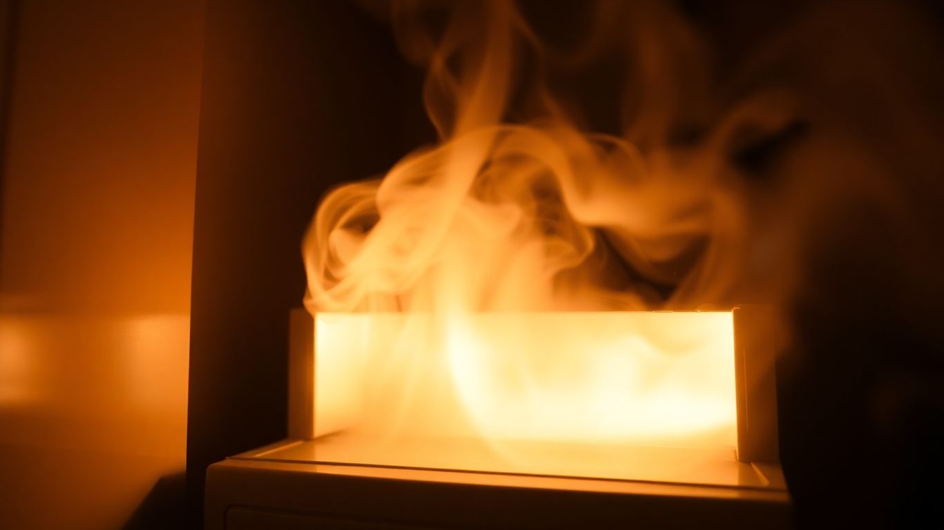 Home heating system with steam or smoke.