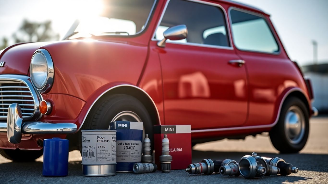 Classic Mini with genuine spare parts.