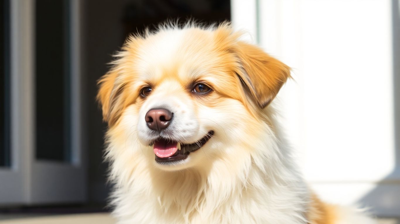 Happy, well-groomed dog looking content and healthy.